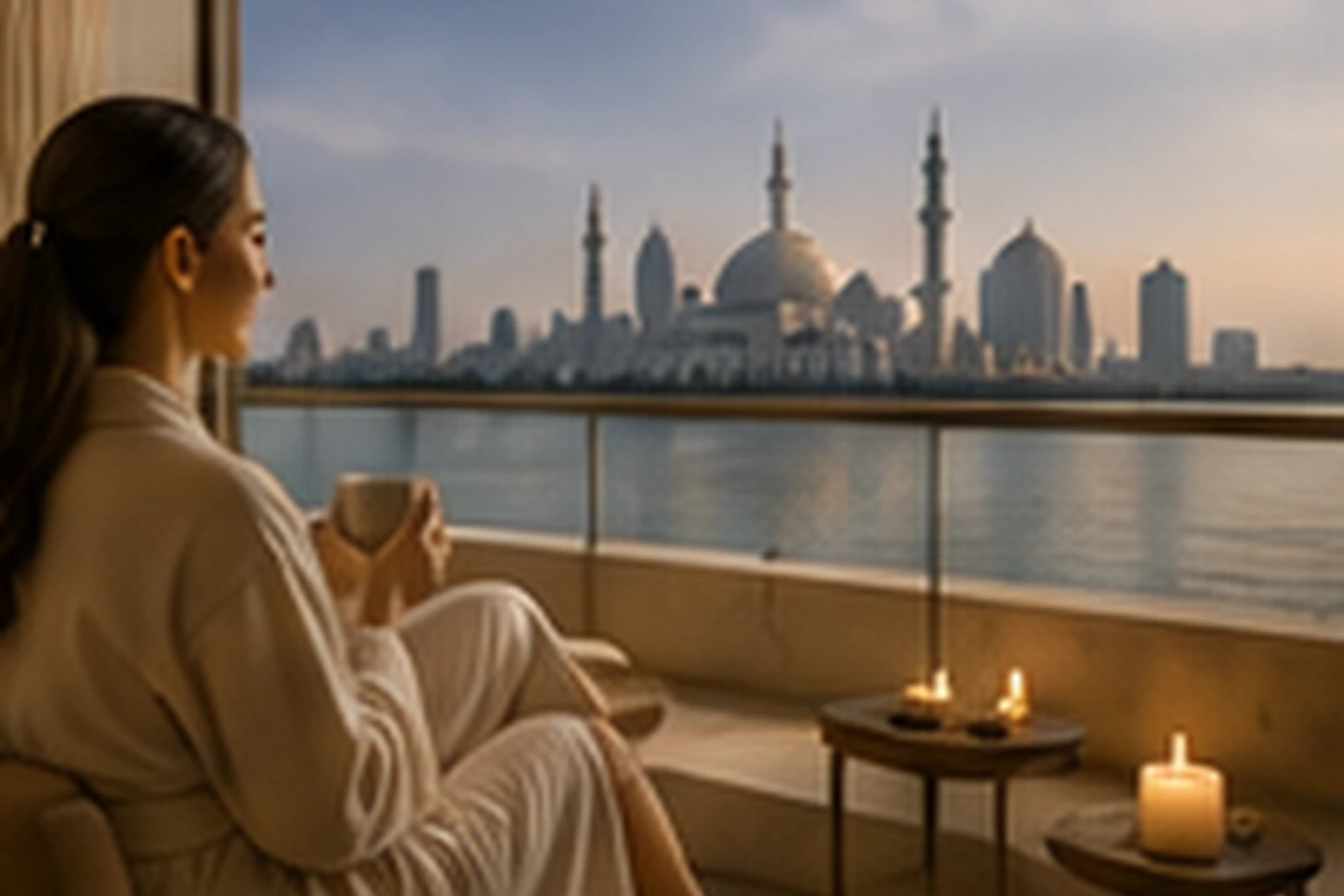 Elegant private spa treatment suite in Abu Dhabi